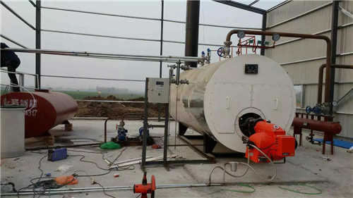 中国铁建2吨燃油锅炉